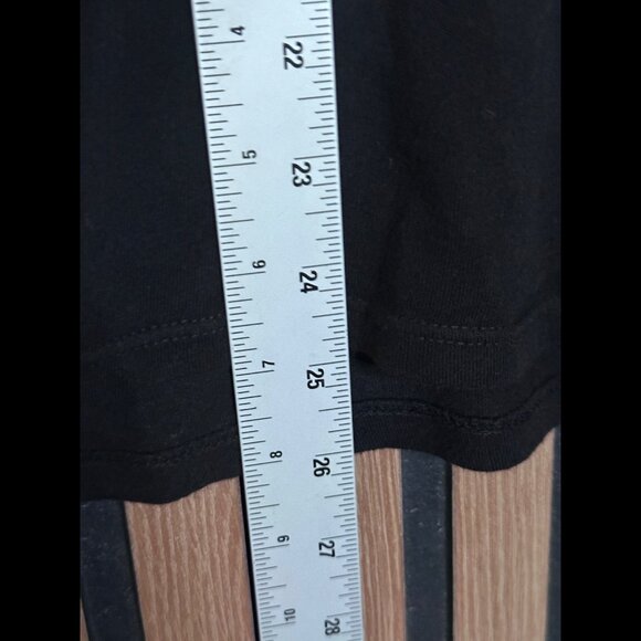 Reformation T Shirt Medium Womens Black Short Sleeve Basic Tee w Tote Bag V Neck - Picture 7 of 11